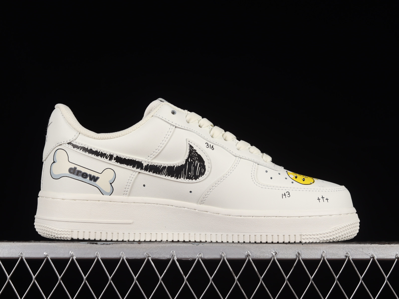 Air Force 1 Low - Очень удобные кроссовки nike - Nike Air Force 1 07 Low  Drew Beige Black Yellow CW2288 - 663 - CdsprovidenciaShops