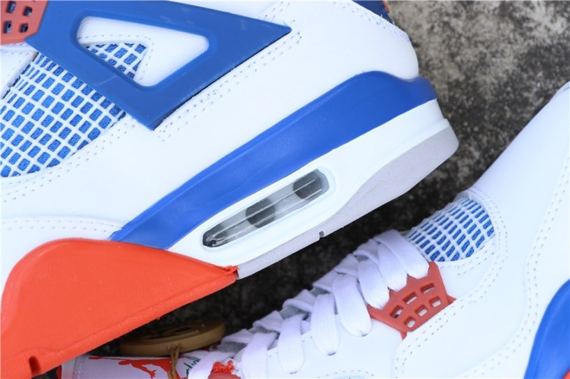 blue and orange jordan 4