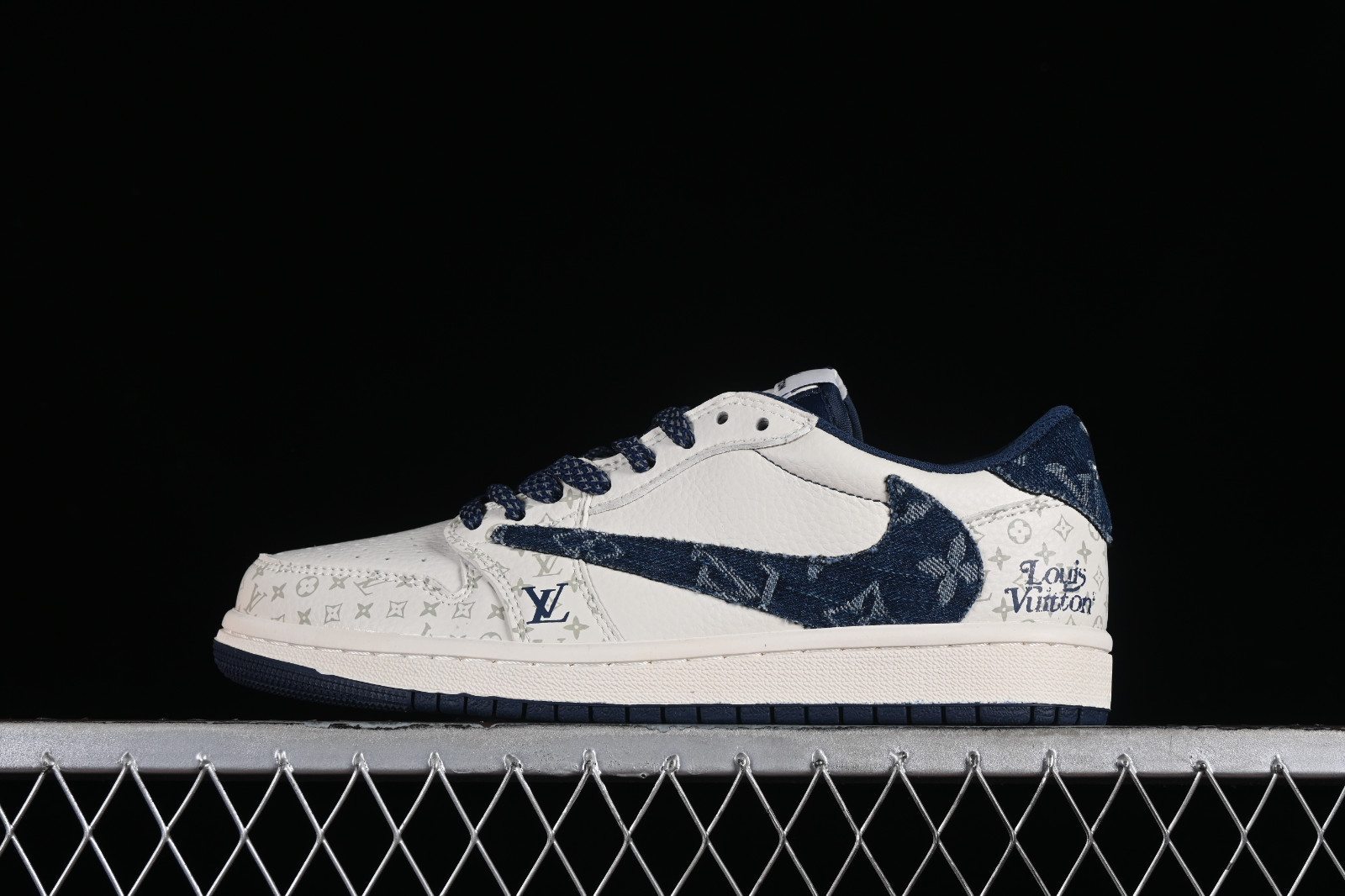 FonjepShops - Air Jordan I Low - Jordan Pure Sal Bay Area - 004 - Travis  Scott x Fragment Design x LV x Air Jordan 1 Low OG SP Denim Blue Grey SJ2068