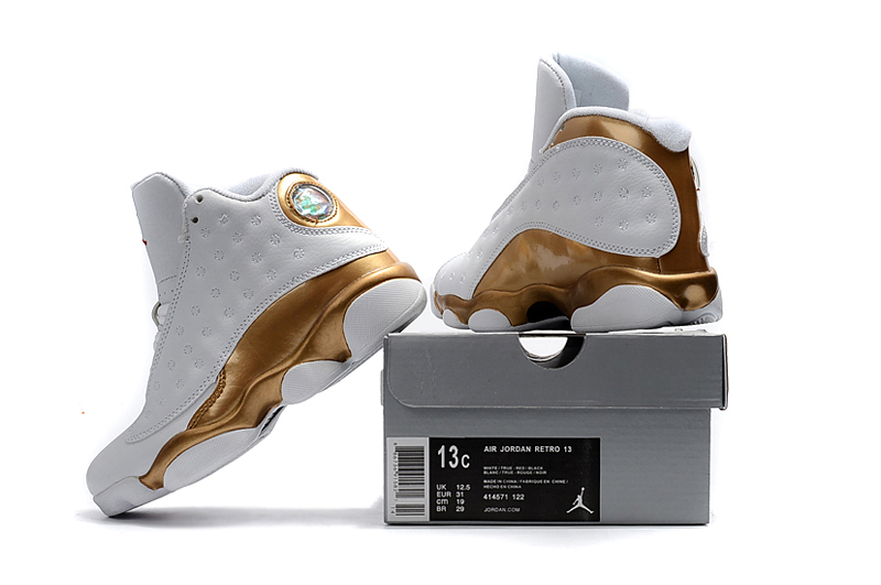 gold jordans for kids