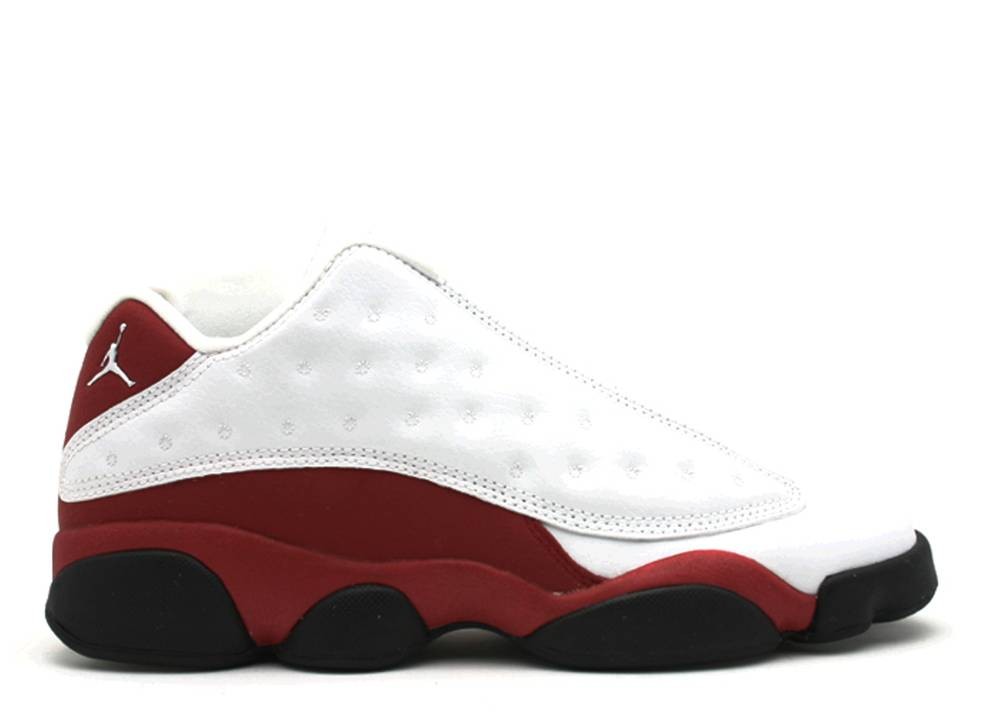white and red jordan 13