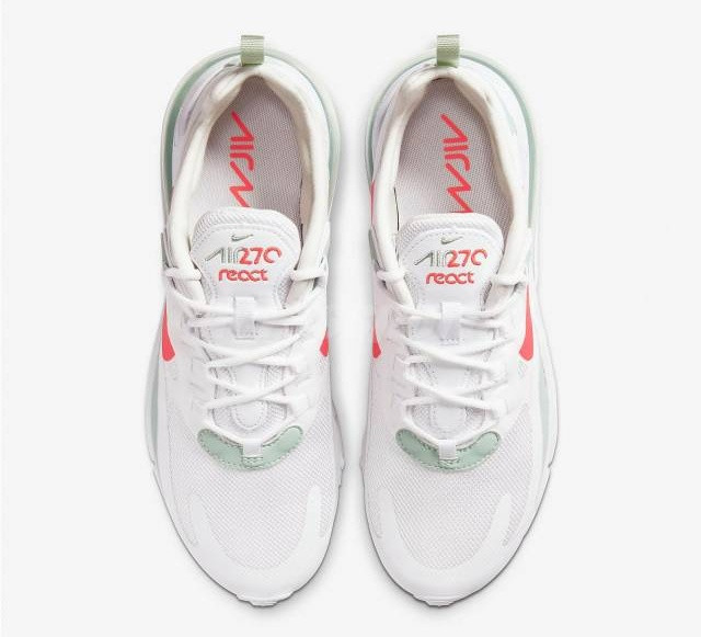 Nike Wmns Air Max 270 React 'White Crimson' (CZ6685-100)